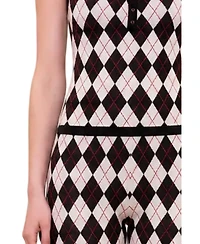 Pcfg Women's Daydreamers Argyle Sleeveless Knit Top