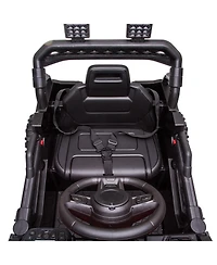 homfan 39.4 x 22.8 14.8 Inch Kids Electric Ride On Car Toy Battery Powered 4 mph Vehicle for Outdoor Adventure.