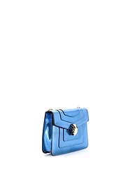 Pre-Owned Bvlgari Small Serpenti Forever Square Shoulder Bag Metallic Leather