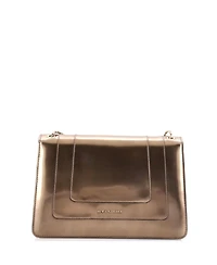 Pre-Owned Bvlgari Medium Serpenti Forever Shoulder Bag Metallic Leather