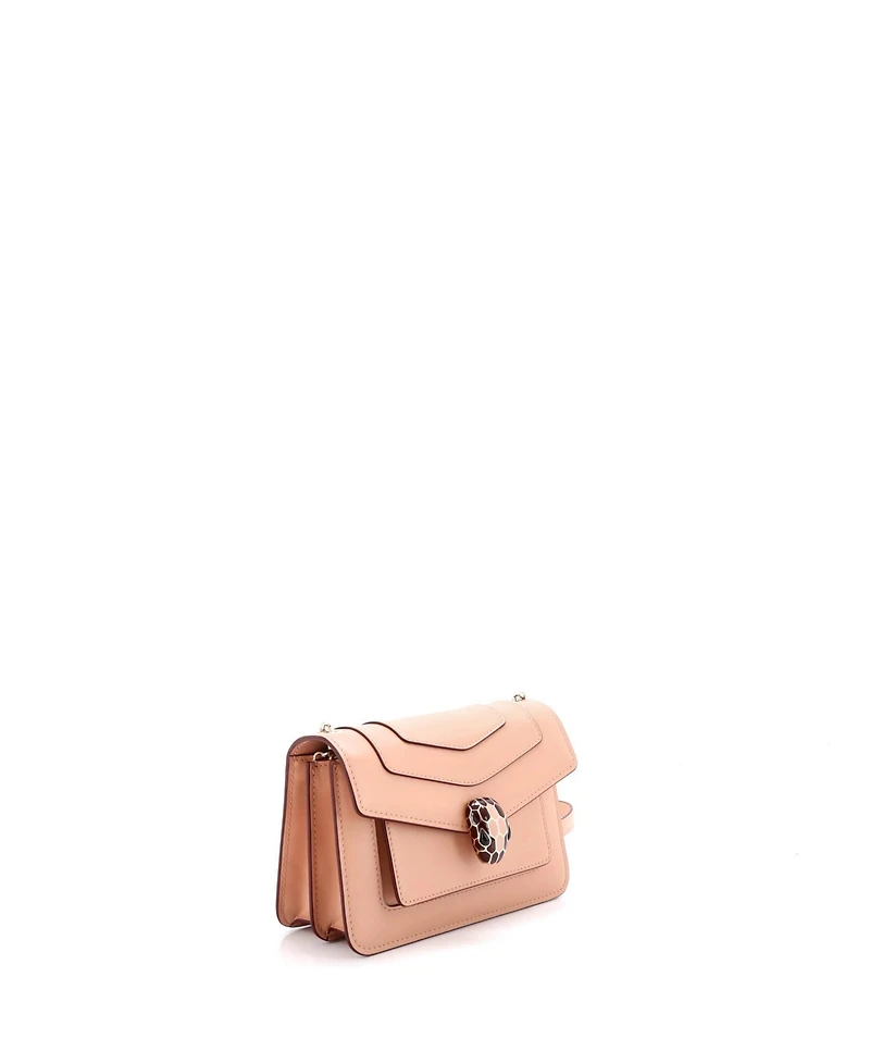 Pre-Owned Bvlgari Small Serpenti Crossbody Bag Leather