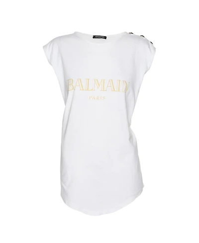 Pre-Owned Balmain Women's Cotton Top