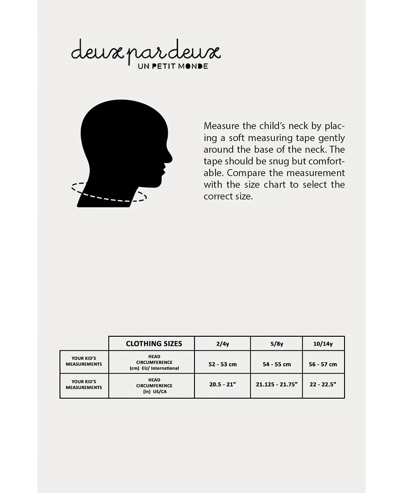 Deux par Deux Little and Big ( 5-14) Unisex Knit and Polar Turtle Neckwarmer