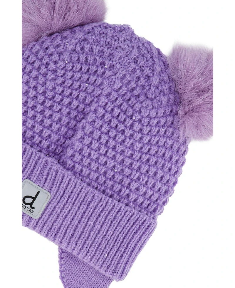 Deux par Deux Baby Girl (6M-24M) Winter Knit Hat with Ears