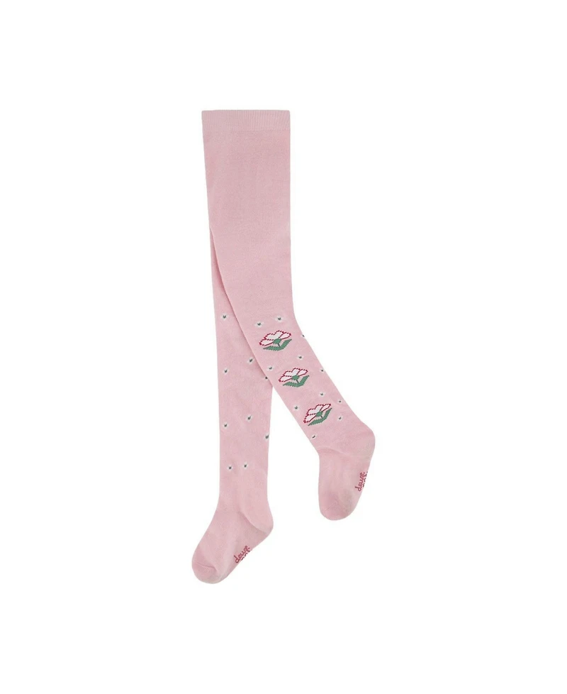 Deux par Deux Toddler Girl ( size 3,4 ) Knit Tights Pale Dusty