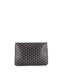 Pre-Owned Goyard Mm Senat Zip Pouch Coated Canvas