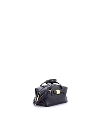 Pre-Owned Salvatore Ferragamo Mini Vara Plate Convertible Bowling Bag Leather