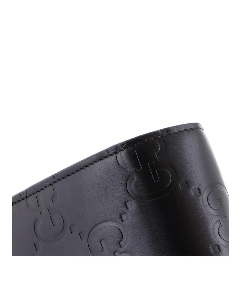 Pre-Owned Gucci Envelope Wallet on Chain Guccissima Leather
