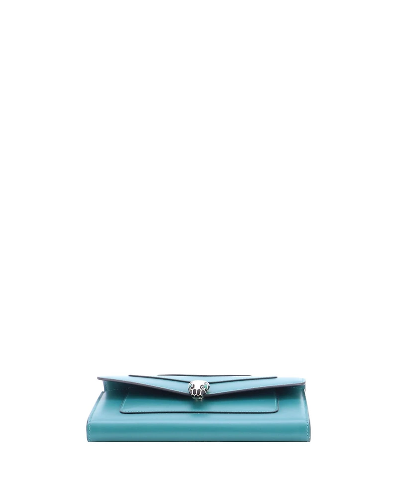 Pre-Owned Bvlgari Serpenti Forever Wallet Leather
