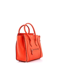 Pre-Owned Celine Micro Luggage Bag Grainy Leather