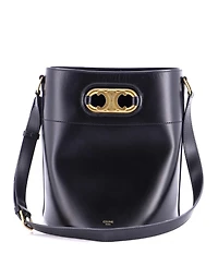 Pre-Owned Celine Medium Maillon Triomphe Bucket Bag Leather