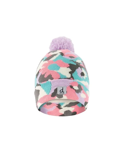 Deux par Deux Little and Big Girl 5 - 14 Winter Knit Hat with Pompom