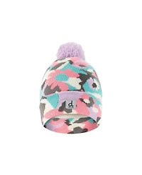 Deux par Deux Little and Big Girl 5 - 14 Winter Knit Hat with Pompom