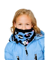 Deux par Deux Toddler Girl 2 - 4 Winter Knit Neckwarmer Leopard Print