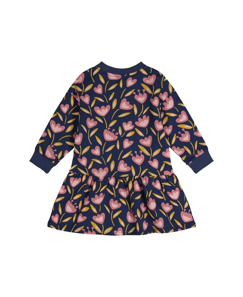 Deux par Baby Girl (12M-24M) French Terry Dress Tulip Print