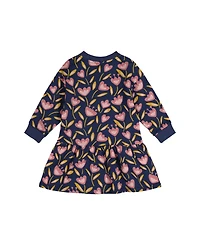 Deux par Baby Girl (12M-24M) French Terry Dress Tulip Print