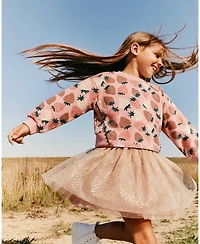 Deux par Toddler Girls 2T-5T Bi-Material Dress