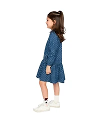 Deux par Toddler Girl (2T-5T) Smiley Print Shirt Dress