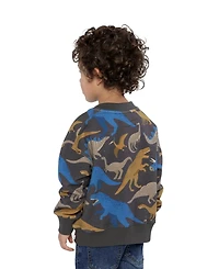 Deux par Toddler Boy (2T-5T) Dinosaur Print Fleece Sweatshirt