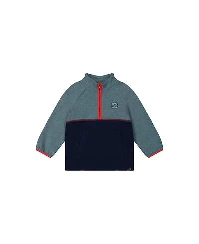 Deux par Toddler Boys 2T-5T Zip Mock Neck Top