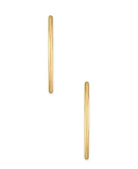 Macy's Polished Continuous Endless Hoop Earrings in 10k Yellow Gold