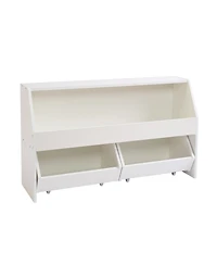 Flynama Wooden Toy Storage Organizer with Drawers for Kids Bedroom