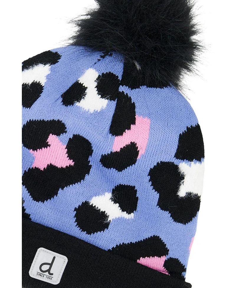 Deux par Little and Big Girl 5-14 Winter Knit Hat with Pompom