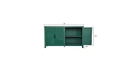flynama Mid Century Accent Cabinet with 4 Doors