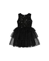 Deux par Toddler Girls' (2T-5T) Bi-Material Sleeveless Dress