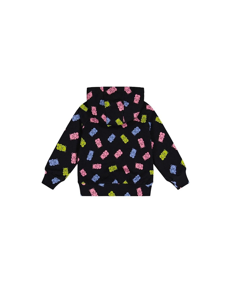 Deux par Deux Toddler Girl 2T-5T Printed Gummy Bears Hoodie