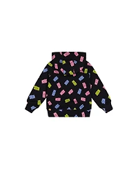 Deux par Deux Toddler Girl 2T-5T Printed Gummy Bears Hoodie