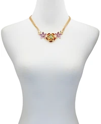 Guess Gold-Tone Multi-Color Stone Statement Necklace