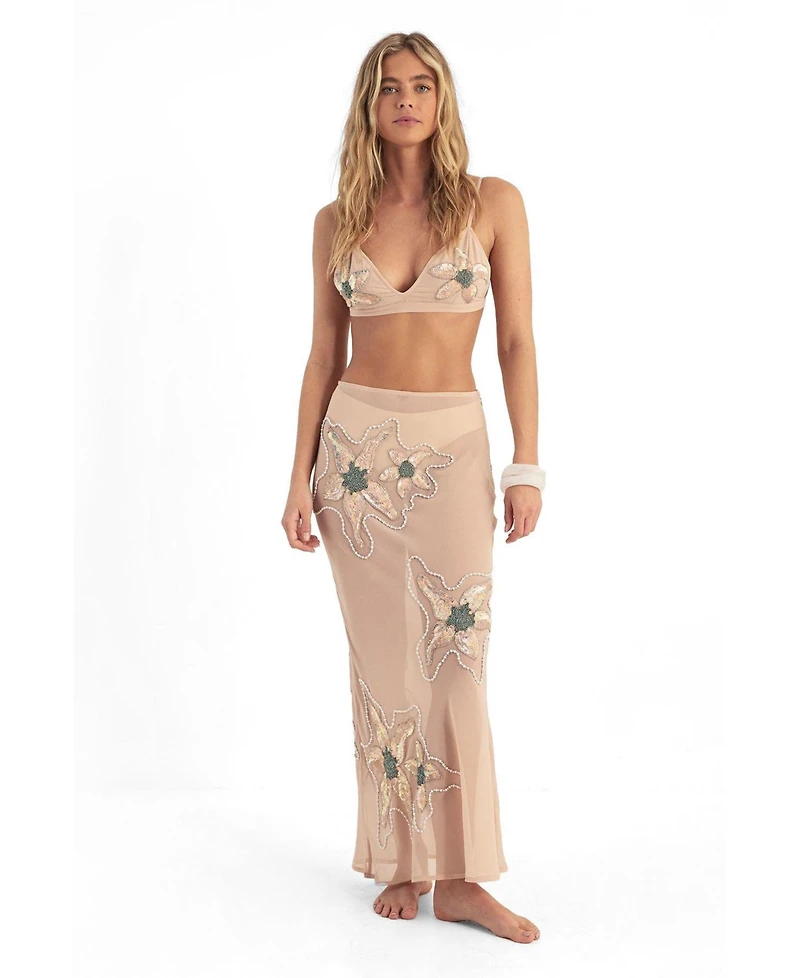 Nasty Gal Women's Flower Embellished Bralet