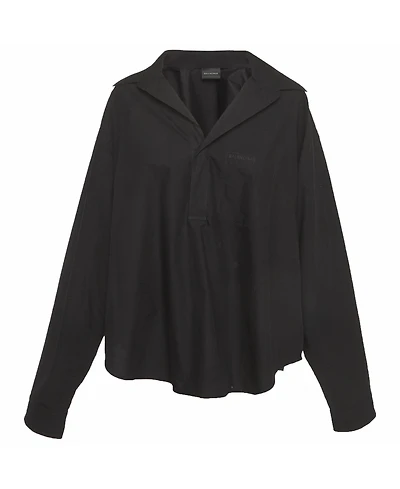 Pre-Owned Balenciaga Women's Oversized Logo Popover Shirt