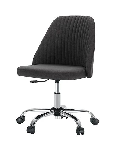 HomeRoots Adjustable Height Swivel Rolling Office Chair