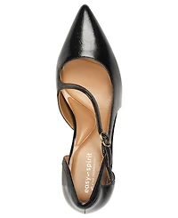 Easy Spirit Women's Nerina eFlex Leather d'Orsay Asymmetrical Pumps