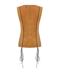 Pcfg Women's Cotton Slit Detailed Top