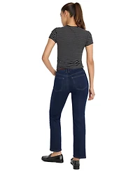 Good American Women's Mid-Rise Straight-Leg Jeans, Regular & Plus
