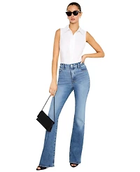 Good American Women's High-Rise Bootcut Jeans, Regular & Plus