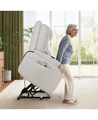 gaomon Electric Power Lift Recliner Chair – Stand Assist for Elderly, 3 Positions, Usb Ports, Cup Holders and Side Pockets, Living Room