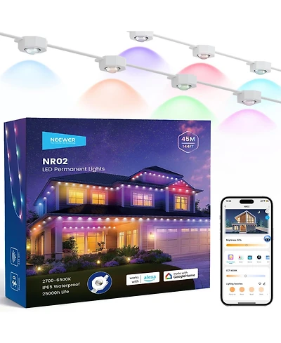Neewer IP65 Camera and Photo Accessory with 144ft, 90 Led for Alexa