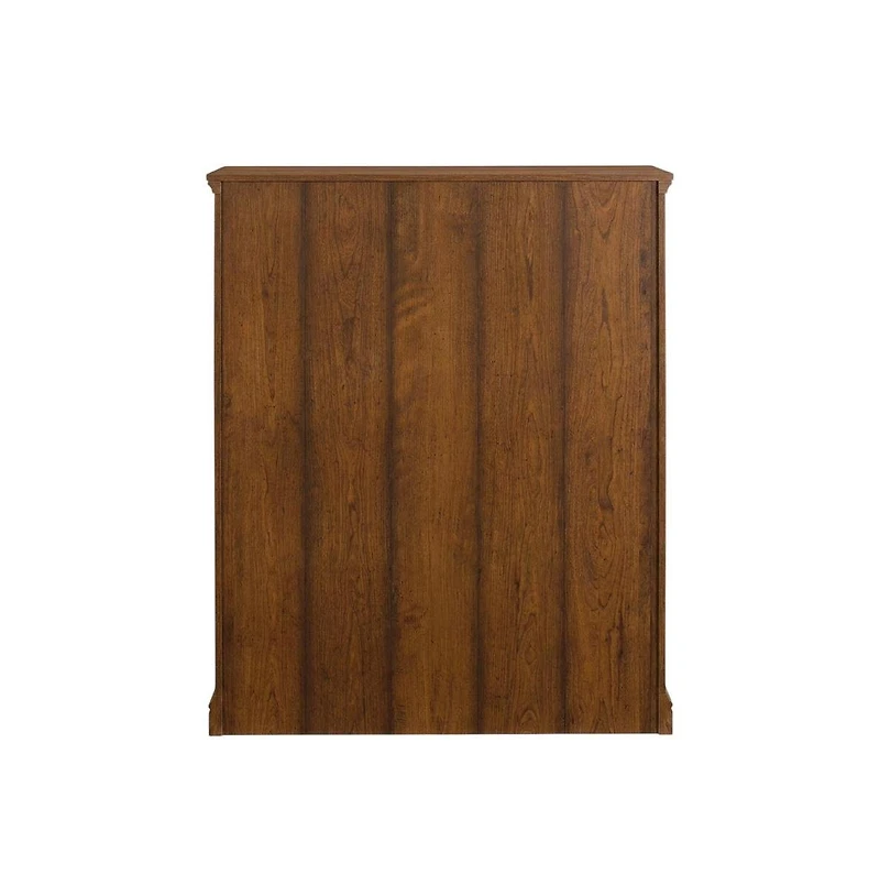 Bison Office Cherry Finish Wooden Bookcase for Clean Storage and Display