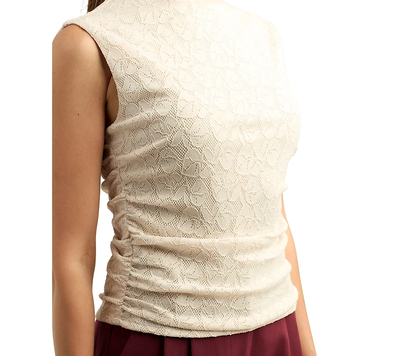 Bcx Juniors' Floral Mesh Lace Tank Top