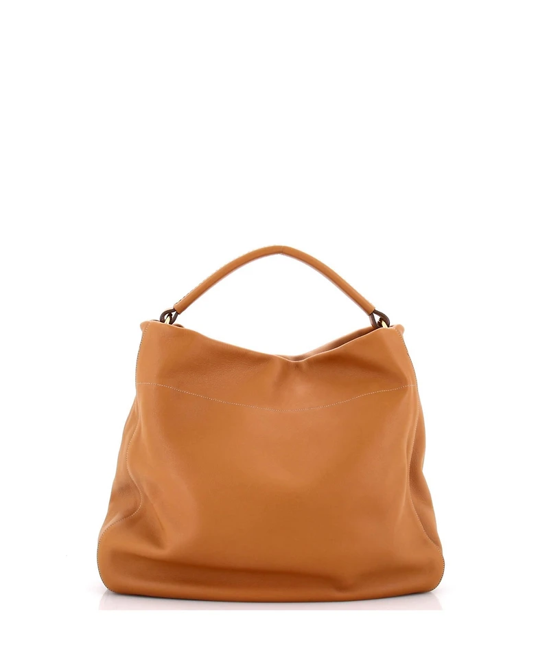 Pre-Owned Prada Large Rolle Hobo Soft Grain Leather