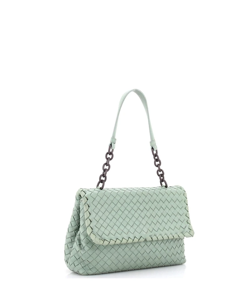 Pre-Owned Bottega Veneta Small Olimpia Shoulder Bag Intrecciato Nappa