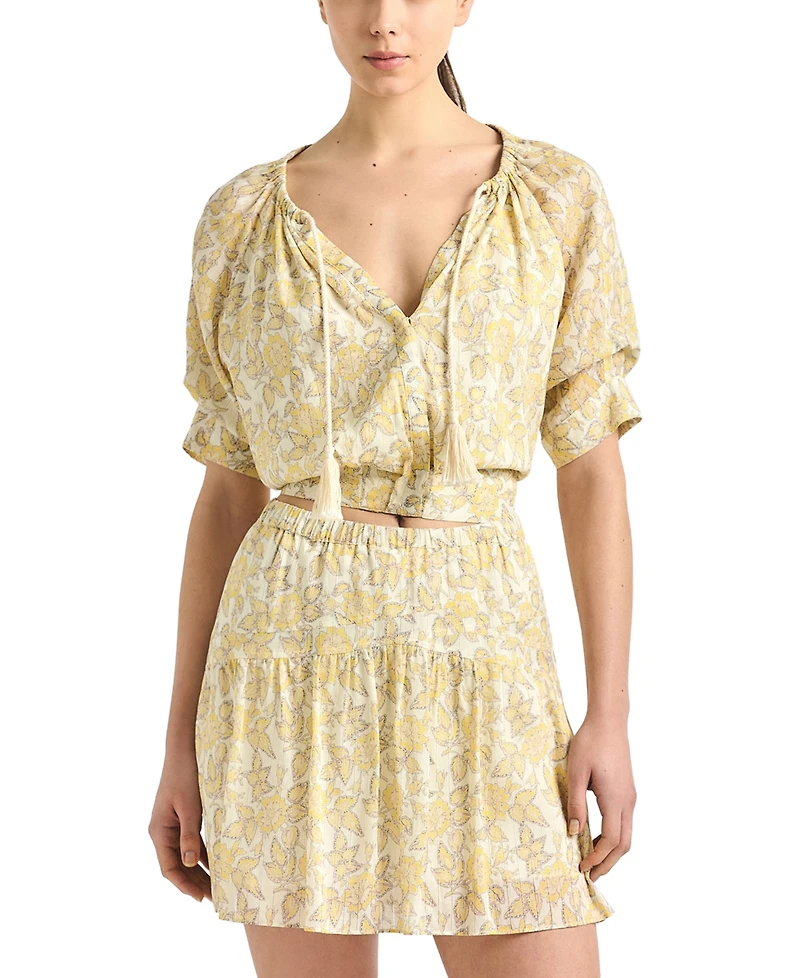 Derek Lam 10 Crosby Women's Thalina Printed Voile Mini Skirt