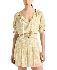 Derek Lam 10 Crosby Women's Thalina Printed Voile Mini Skirt