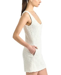 Derek Lam 10 Crosby Women's Ailani Paillette Boucle Scoop Neck Tank Dress