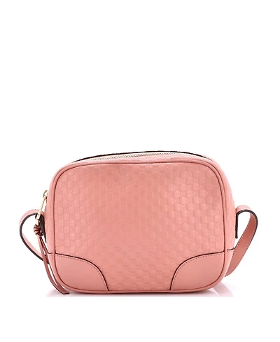Pre-Owned Gucci Mini Bree Disco Crossbody Bag Microguccissima Leather