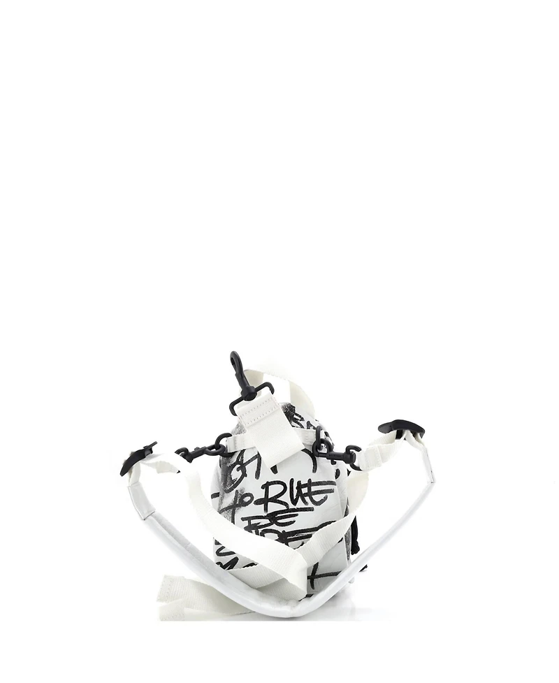 Pre-Owned Balenciaga Mini Explorer Graffiti Backpack Leather